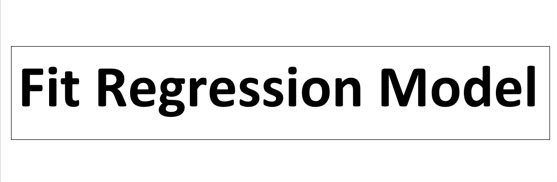 Fit regression model
