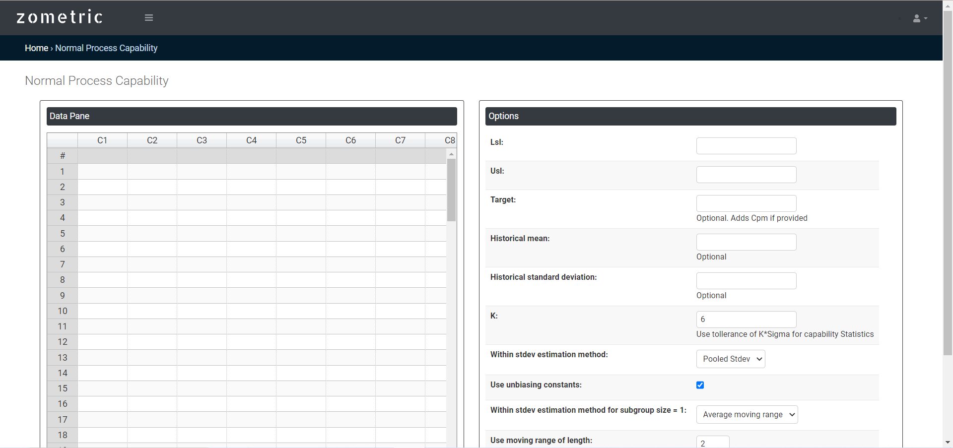 Process Capability (Normal Distribution)