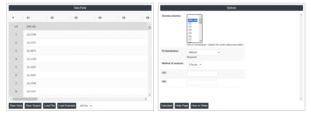 Non Normal Process capability